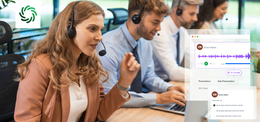 AI call center auditing