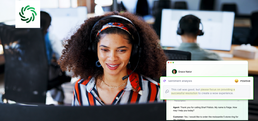 Real time QA contact center