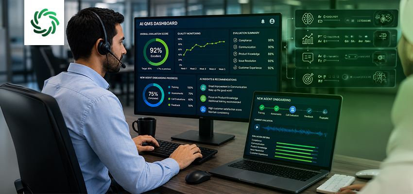 ai qms call center onboarding