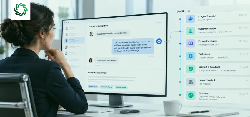 AI Agent Audit Trail for Contact Centers