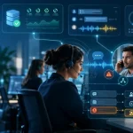 Contact center AI observability dashboard monitoring AI interaction quality, system health, escalation risk, and customer outcomes